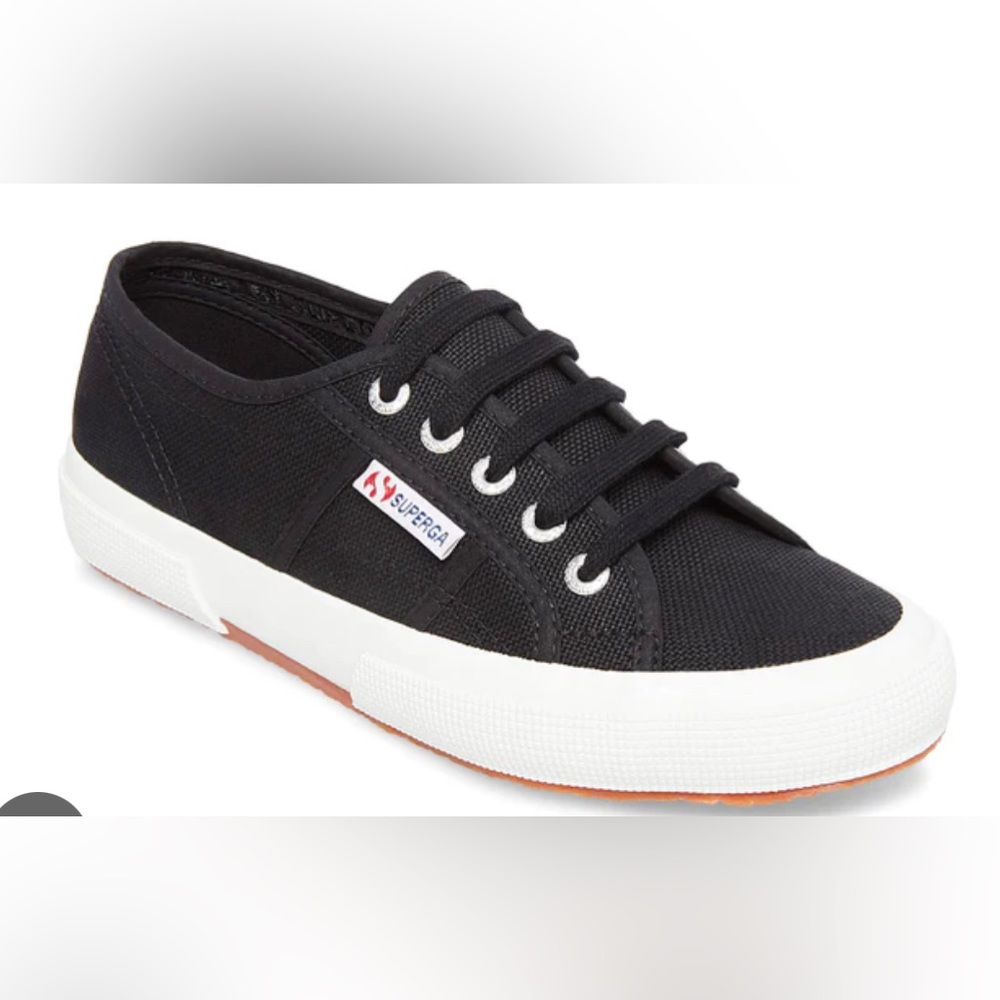 Superga cotu classic shoes - never worn - black and white